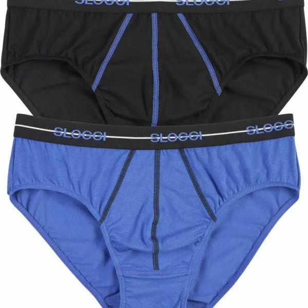 Sloggi Midi Σλιπ Ανδρικό 2 τεμάχια και για Μεγάλα Μεγέθη 10050546 V005/I5