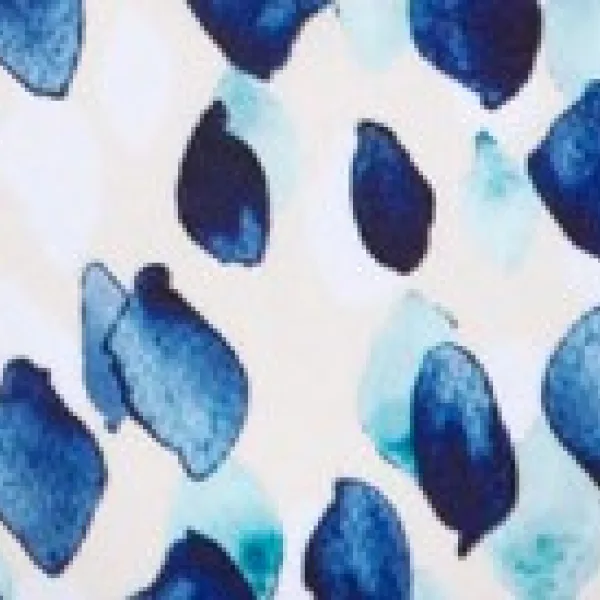 Rock Club Γυναικείο Μαγιό Εκρου V Σλιπ με μπλέ και άσπρες Λεπτομέρειες BP3290 DREAMS