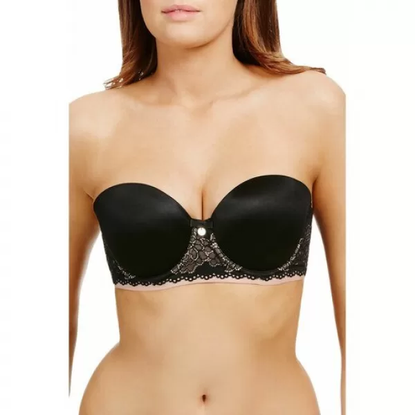 Berlei Beauty Form Strapless Black με Δαντέλα Ιδανικό για Μεγαλα Μεγεθη B5062