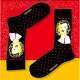 Cosmos Socks Κάλτσες Unisex 41-45 size Marilyn Μαύρο 