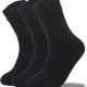 Thermal Men Sport Socks Ανδρικές Κάλτσες Ισοθερμικές Μαύρες 3τεμ PTG-04