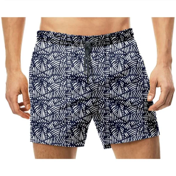Suyutti Swim Short Ανδρικό Stripes Μπλέ Y1550-10