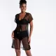 Jeannette Γυναικείο Μαύρο Καφτάνι Κιμονό με Δίχτυ Black Summer Collection 2024 7884 Jeannette Γυναικείο Μαύρο Καφτάνι Κιμονό με Δίχτυ Black Summer Collection 2024 7884