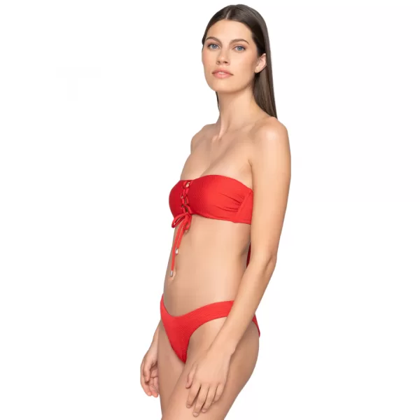 Luna Γυναικείο Bikini Ψηλόμεσο Κόκκινο Σλίπ Candy 94095 Luna Γυναικείο Bikini Ψηλόμεσο Κόκκινο Σλίπ Candy 94095