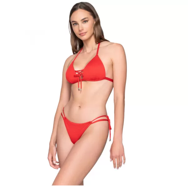 Luna Bikini Κόκκινο Brazil Σλίπ με Κορδόνια 94093 Luna Bikini Κόκκινο Brazil Σλίπ με Κορδόνια 94093