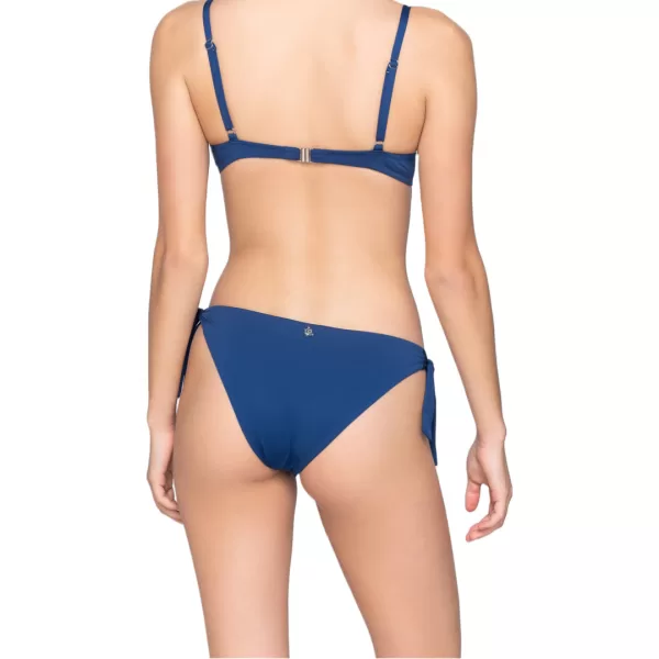 Luna Bikini Γυναικείο Δετό Σλίπ μαγιό με Κορδόνια Μπλέ Σκούρο γκλίτερ 94124 Luna Bikini Γυναικείο Δετό Σλίπ μαγιό με Κορδόνια Μπλέ Σκούρο γκλίτερ 94124