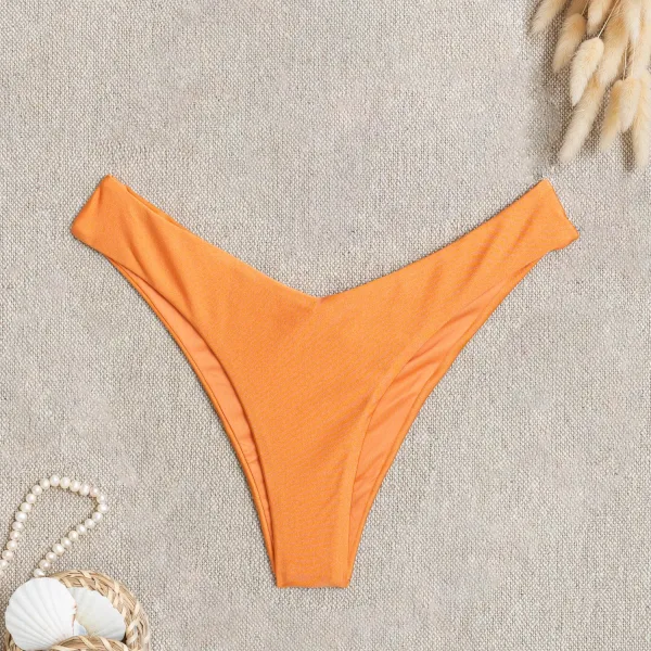 Rock Club Γυναικείο Μαγιό V Brazil Πορτοκαλί Λαμπερό BP3073 MANGO