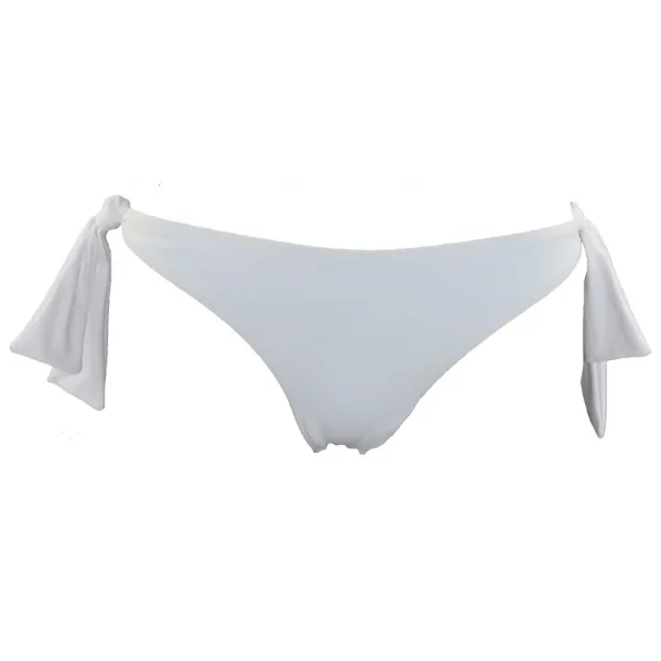 Rock Club Γυναικείο Μαγιό Λύκρα Brazil Δετό Λευκό BP1090 Side Tie 