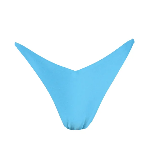 Rock Club Γυναικείο Μαγιό V Brazil Σλίπ Λεπτό στο Πλάι Γαλάζιο Λαμπερό BP3183
