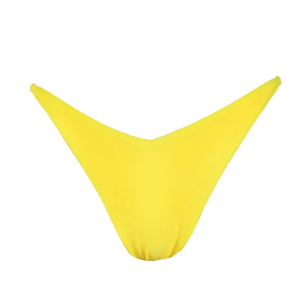 Rock Club Γυναικείο Μαγιό V Brazil Σλίπ Λεπτό στο Πλάι Κίτρινο Λαμπερό BP3183