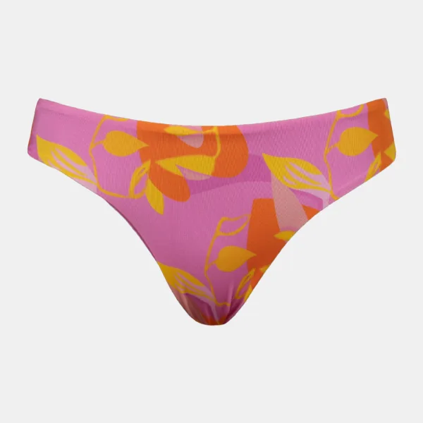 Rock Club Γυναικείο Μαγιό Ροζ Σλιπ με πορτοκαλί και κίτρινες Λεπτομέρειες BP3278 Bubble Slip 