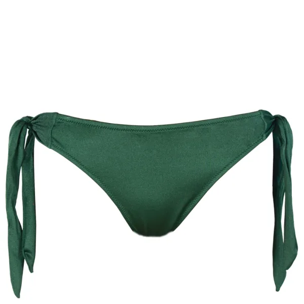 Rock Club Γυναικείο Μαγιό Σλίπ δετό κανονική εφαρμογή Σκούρο Πράσινο Λαμπερό BP3156 Evergreen