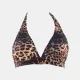 Rock Club Γυναικείο Top Μαγιό Τρίγωνο με Λάστιχο Λεοπάρ C & D cup BP2087 Triangle Top Animal Print