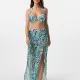 Dorina Γυναικείο Top Bikini  Double Push Up  Swirls Με σχέδια όλες τις αποχρώσεις του Μπλέ Μωβ D001763MI010-BL0096 Mix & Match