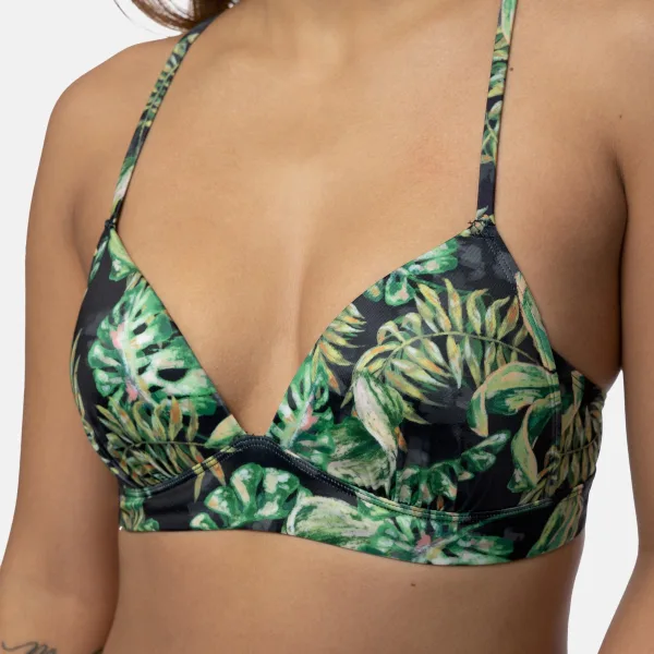 Dorina Bikini Τριγωνάκι Push Up Πράσινο Μαύρο D001752MI010-GE0045 Kano Triangle