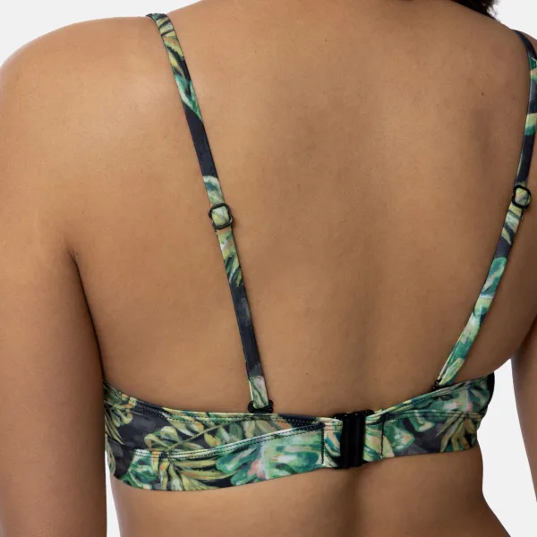 Dorina Bikini Τριγωνάκι Push Up Πράσινο Μαύρο D001752MI010-GE0045 Kano Triangle