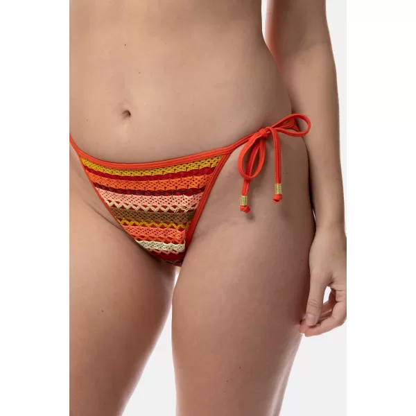 Dorina Bikini Σλίπ Μαγιό Δετό Πορτοκαλί Πλεκτό με Κέντημα D001784PK012-CO0018 Dorina Bikini Σλίπ Μαγιό Δετό Πορτοκαλί Πλεκτό με Κέντημα D001784PK012-CO0018