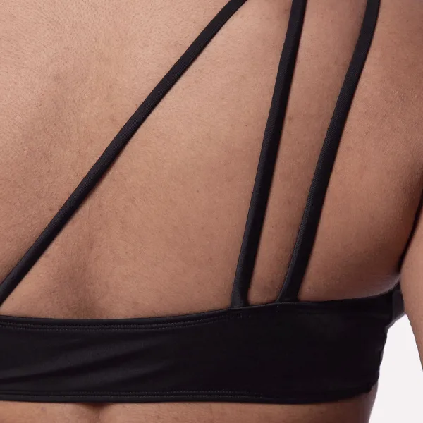 Dorina Bikini Μαύρο Τριγωνάκι Μπουστάκι με Χρυσό Charm Ασύμμετρο D001773MI010-BK0001 Ibadan