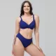 Luna Blue Sense Γυναικείο Σουτιέν Μαγιό Βalconette Χωρίς Ενίσχυση για Μεγάλo Στήθος Μπλέ 91927 