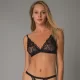Milena by Paris Bralette Lace Σουτιέν Δαντελωτό Μαύρο 010174