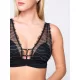Luna Γυναικείο sexy Bralette Lingerie με δαντέλα Mαύρο και ασημένιες λεπτομέρειες Collection Συλλογή 16403 Luna Γυναικείο sexy Bralette Lingerie με δαντέλα Mαύρο και ασημένιες λεπτομέρειες Collection Συλλογή 16403