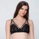 Luna Pandora Γυναικείο Sexy Bralette Μαύρο με Δαντέλα και τούλι Χωρίς Μπανέλα B/C Black 15303 Luna Pandora Γυναικείο Sexy Bralette Μαύρο με Δαντέλα και τούλι Χωρίς Μπανέλα B/C Black 15303