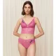 Triumph Γυναικείο Bralette με Λουλούδια Ρόζ Δαντέλα 10214454-00YK Amourette Charm Summer Bustier