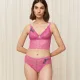 Triumph Γυναικείο Bralette με Λουλούδια Ρόζ Δαντέλα 10214454-00YK Amourette Charm Summer Bustier