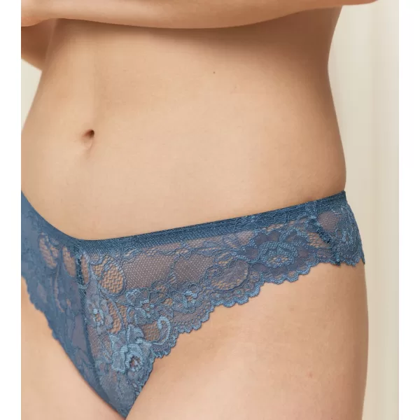 Triumph Tempting Lace Brazilian String Σλιπ Brazil Δαντέλα Μπλέ 10182559-6749