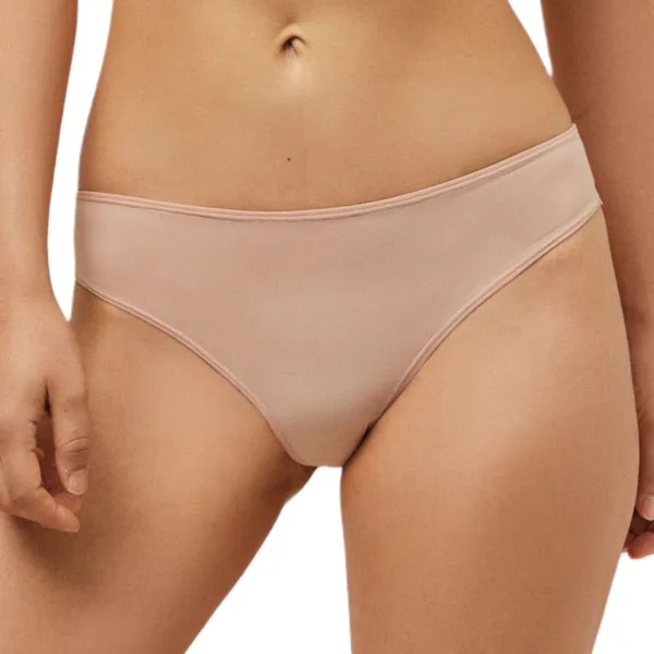 Ysabel Mora Γυναικείο Εαώρουχο Brazil Laser Cut Invisible με λεπτό διχτάκι στο πίσω μέρος Μπεζ 10063 & μεγάλα μεγέθη Plus sizes