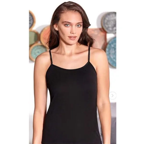 Berrak Modal γυναικειο Φανελάκι Τιράντα Μαύρο 8081