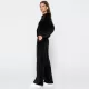 Luna Γυναικείο Βελουτέ Φόρμα Wide Leg Μαύρο με χρυσές λεπτομέρειες στις τσέπες 7034 Plus Sizes Mix & Match Balanced Luna Γυναικείο Βελουτέ Φόρμα Wide Leg Μαύρο με χρυσές λεπτομέρειες στις τσέπες 7034 Plus Sizes Mix & Match Balanced