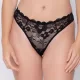 Luna Pandora String Γυναικείο από Δαντέλα Μαύρο 25300