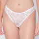 Luna Pandora Γυναικείο String από Δαντέλα Ιβουάρ 25300