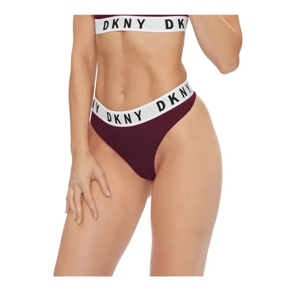 DKNY Βαμβακερό Στρίνγκ  μπορντώ  DK4529-I224Y bordeaux  Boyfriend Cozy Thong