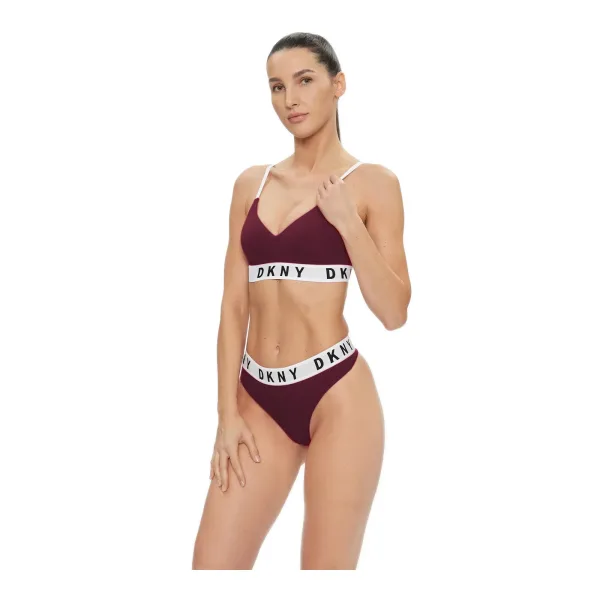 DKNY Βαμβακερό Στρίνγκ  μπορντώ  DK4529-I224Y bordeaux  Boyfriend Cozy Thong