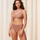  Triumph Γυναικείο Ψηλόμεσο String απο Τούλι Σκούρο Ροζ Sexy Tempting Sheer Highwaist String Dark Pink 10215943-6901