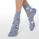 Conte Happy Socks Γυναικείες Μοντέρνες Βαμβακερές Κάλτσες με σχέδια Ποντικάκια Γκρί 18C-227C Conte Happy Socks Γυναικείες Μοντέρνες Βαμβακερές Κάλτσες με σχέδια Ποντικάκια Γκρί 18C-227C