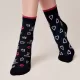 Conte Happy Socks Γυναικείες Κάλτσες με Άνετο Λάστιχο Μπλε Σκούρο καρδούλες 18C-227C Conte Happy Socks Γυναικείες Κάλτσες με Άνετο Λάστιχο Μπλε Σκούρο καρδούλες 18C-227C
