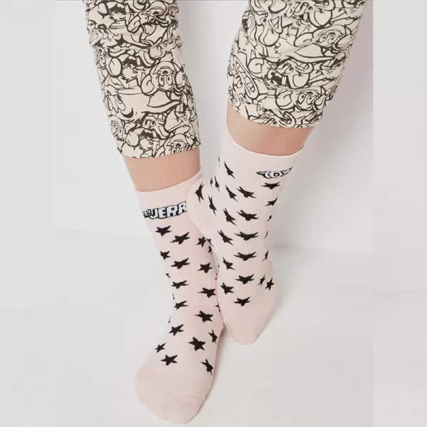 Gisela Tom & Jerry Γυναικειες Καλτσοπαντόφλες Ρoζ 5-0071 Pink Gisela Tom & Jerry Γυναικειες Καλτσοπαντόφλες Ρoζ 5-0071 Pink