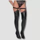 Milena by Paris Stockings Faux Leather Κάλτσες απο Δερματίνη Μαύρο 005320 Milena by Paris Stockings Faux Leather Κάλτσες απο Δερματίνη Μαύρο 005320