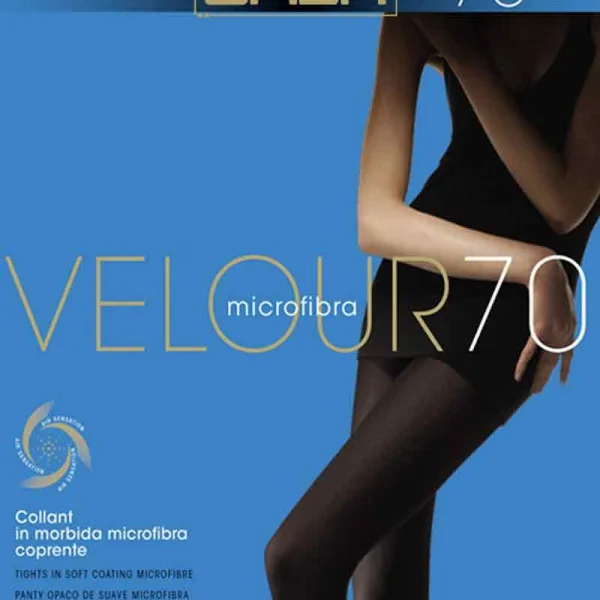Omsa Γυναικείο Καλσόν 70 DEN Μαύρο Velour Microfibra 248