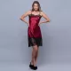 Milena by Paris Γυναικείο Σατέν Νυχτικό Μπορντώ με Δώρο String 003364 Nightdress Milena by Paris Γυναικείο Σατέν Νυχτικό Μπορντώ με Δώρο String 003364 Nightdress