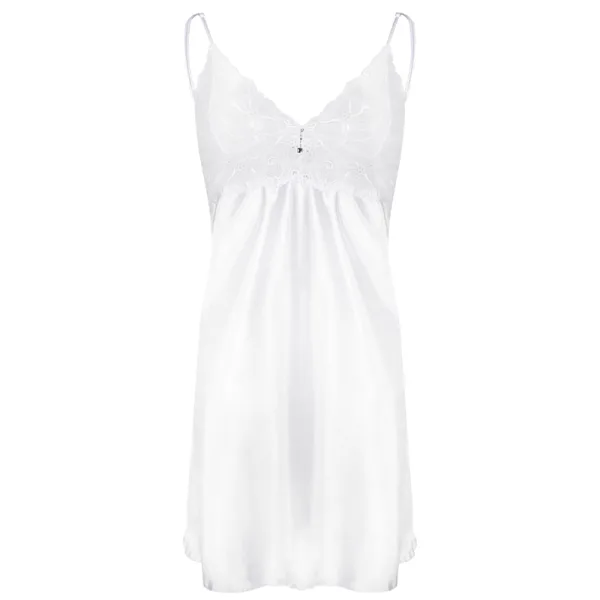 DKaren Justine Nightdress Γυναικείο Νυχτικό Λευκό WENDY
