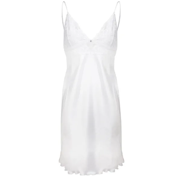 DKaren Justine Nightdress Γυναικείο Νυχτικό Λευκό WIRYDIANA