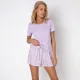 Aruelle Γυναικείο Set Καλοκαιρινή Πυτζάμα Viscose με Top και Σόρτς Lily Μωβ-Purple