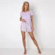 Aruelle Γυναικείο Set Καλοκαιρινή Πυτζάμα Viscose με Top και Σόρτς Lily Μωβ-Purple