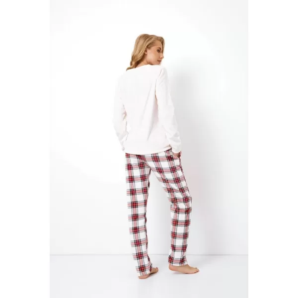 Aruelle Γυναικεία Σετ Πιτζάμα Fleece Πολυτελείας Ιβουάρ με Καρώ Παντελόνι It's the Most Wonderful Time Of The Year Milena 390123488 Aruelle Γυναικεία Σετ Πιτζάμα Fleece Πολυτελείας Ιβουάρ με Καρώ Παντελόνι It's the Most Wonderful Time Of The Year Milena 390123488