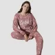 Eliz Γυναικεία Χειμερινή Fleece Πυτζάμα Ροζ Αστεράκια Love 8890.2 Eliz Γυναικεία Χειμερινή Fleece Πυτζάμα Ροζ Αστεράκια Love 8890.2