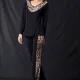 Milena By Paris Γυναικεία Πυτζάμα Premium Λεοπάρ απο Βισκόζη και Δίχτυ Πλισέ Animal Print 009124